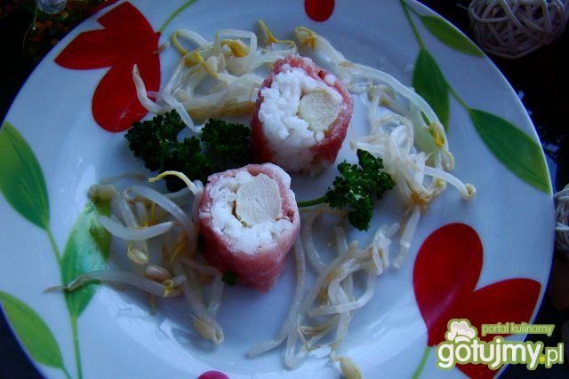 Moje sushi  z szparagą 