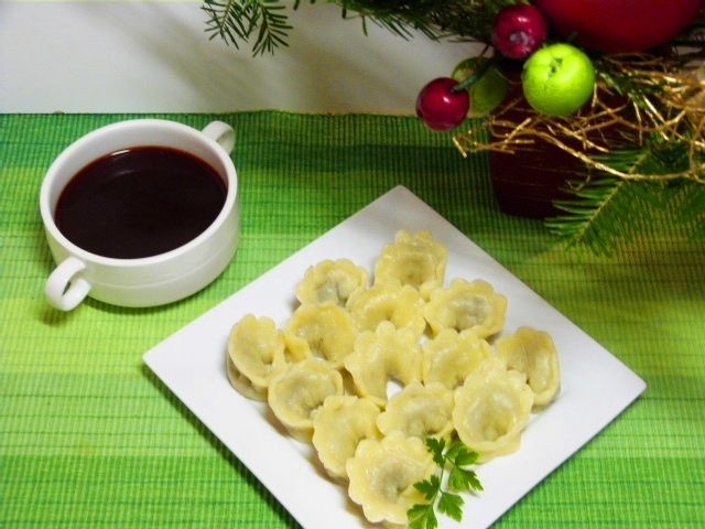 Moje uszka z kapustą i grzybami