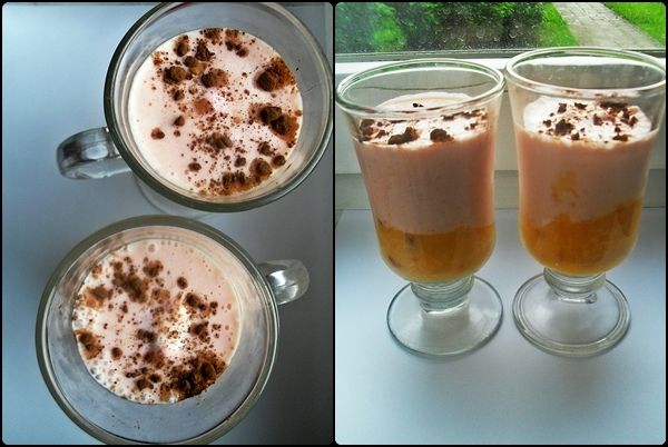 Morelowo-wiśniowy shake Morelowo-wiśniowy shake