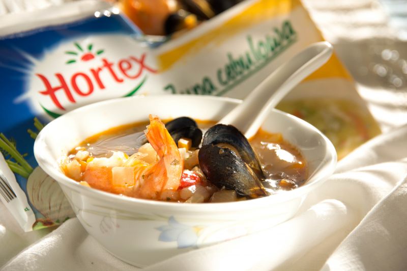 Morska zupa cebulowa