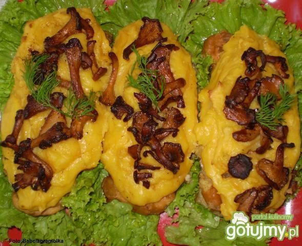 Morszczuk w cieście zapiekany pod puree  Morszczuk w cieście zapiekany pod puree