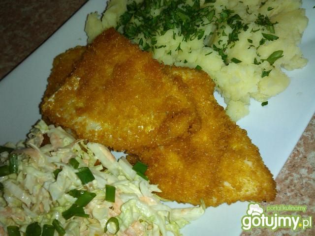 Morszczuk w kukurydzianej panierce