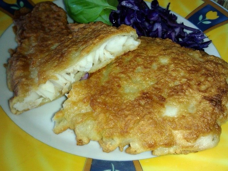 Morszczuk w ziemniaczanej panierce smażony
