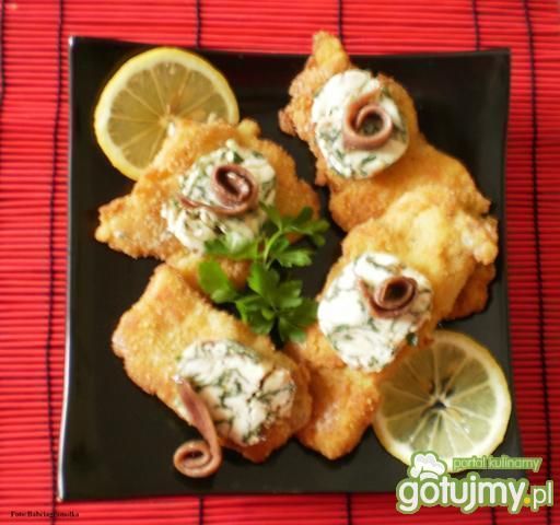 Morszczuk z masłem i anchois :