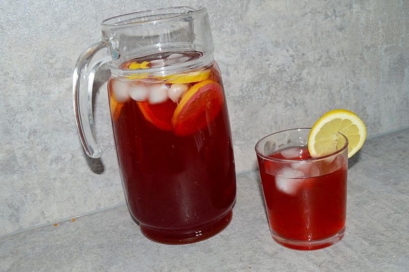 Mrożona herbata malinowa Mrożona herbata malinowa