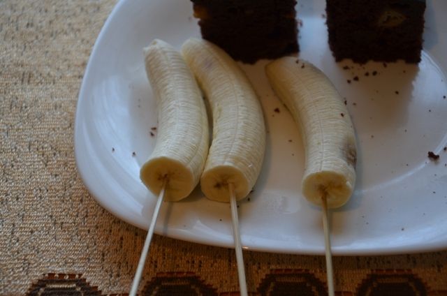 Mrożone banany w czekoladzie