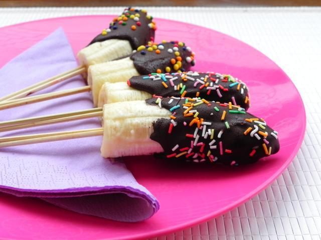 Mrożone banany w czekoladzie 