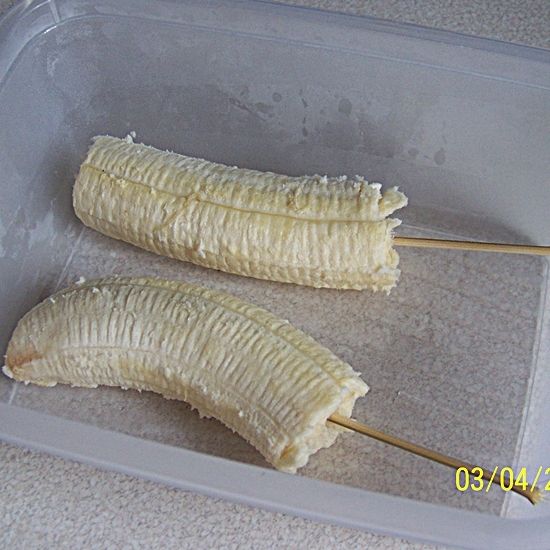 Mrożone banany w polewie czekoladowej