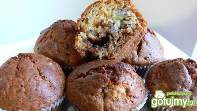 Muffinki bananowe z czekoladą