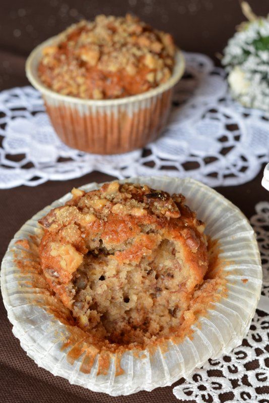 Muffinki bananowo-orzechowe