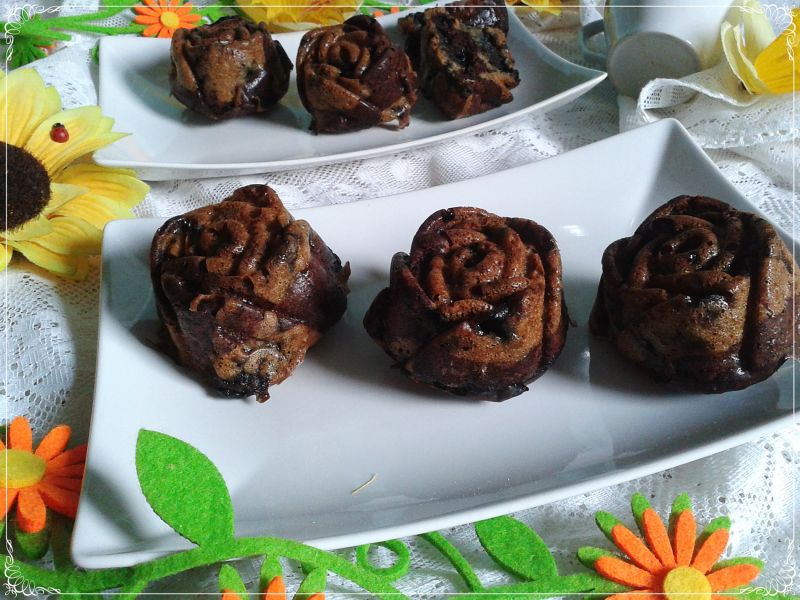 Muffinki bez tłuszczu i jajek z borówkami