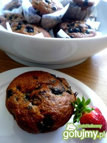 Muffinki borówkowe  Muffinki borówkowe