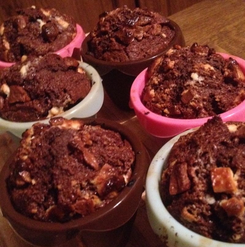 Muffinki czekoladowe z kawałkami czekolady