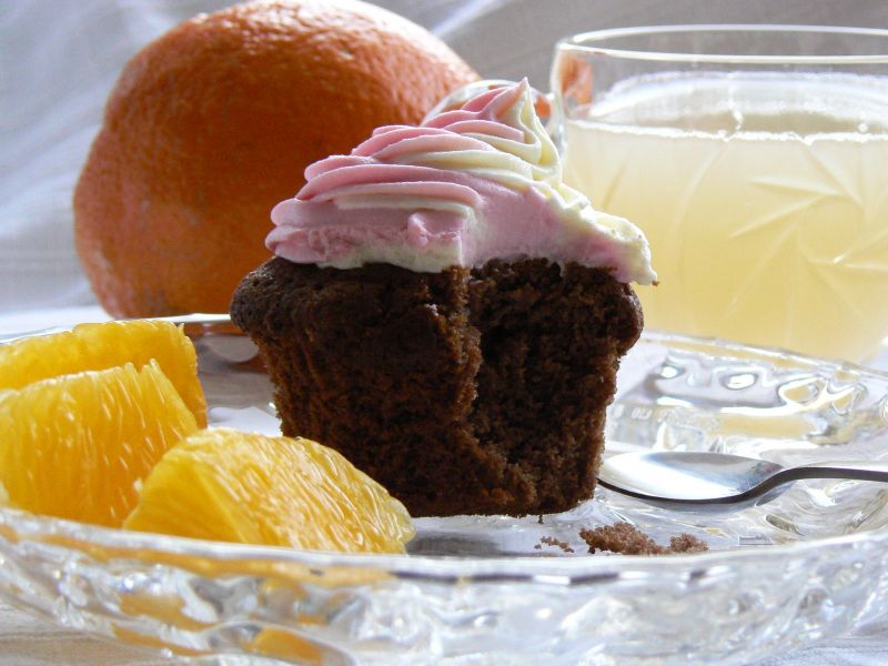 Muffinki czekoladowe z pomarańczową nutą