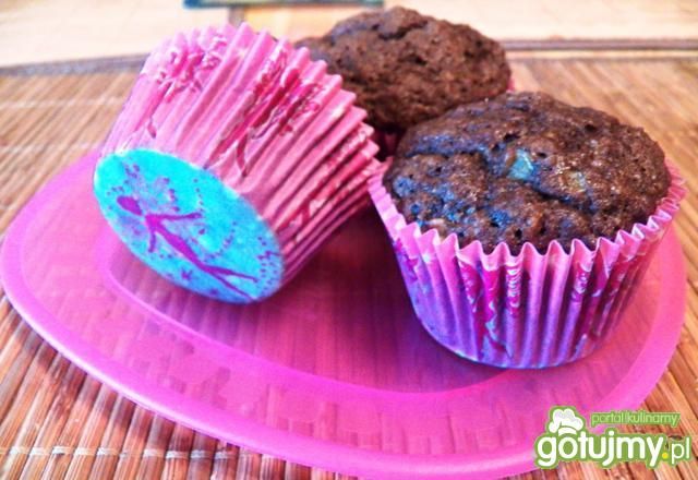 Muffinki czekoladowo- bananowe