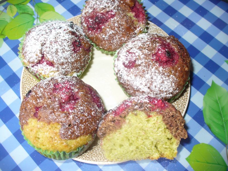 Muffinki dwukolorowe