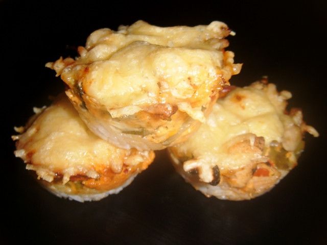 Muffinki gyrosowe - zapiekane