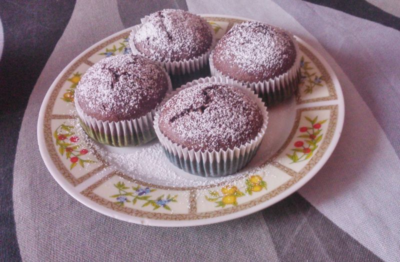 Muffinki kakaowo-bananowe 