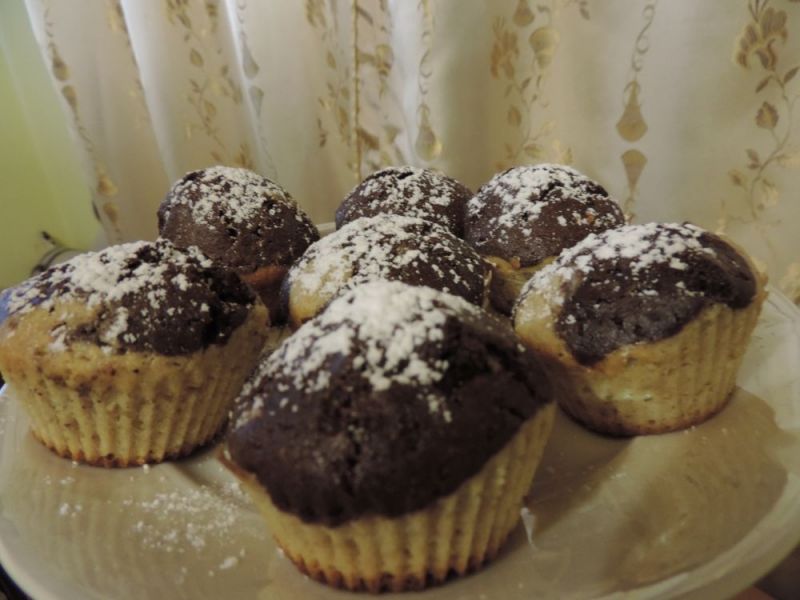 Muffinki kakowo-waniliowe