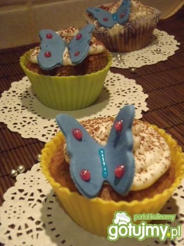 Muffinki kawowe z motylkami Muffinki kawowe z motylkami