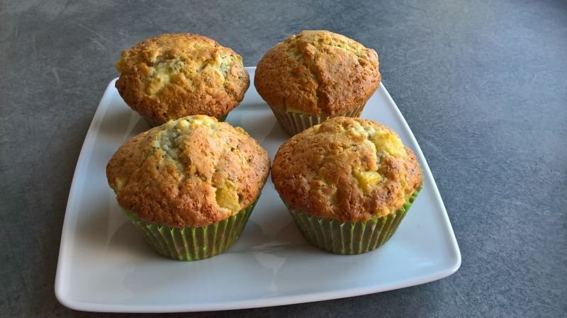 Muffinki kokosowo-ananasowe z chia