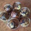 Muffinki marmurkowe z jagodami  Muffinki marmurkowe z jagodami