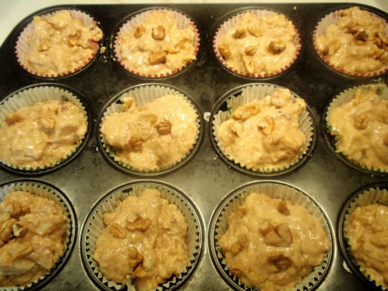 Muffinki  marmurkowe z pigwą