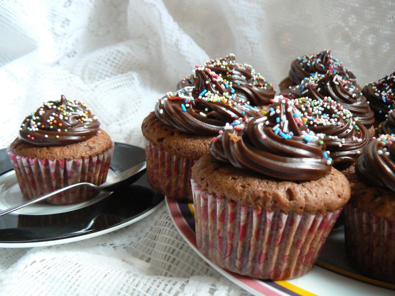 Muffinki migdałowo kakaowe Muffinki migdałowo kakaowe