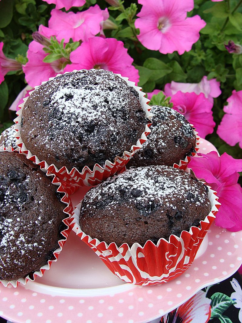 Muffinki pepsi cola z jagodami