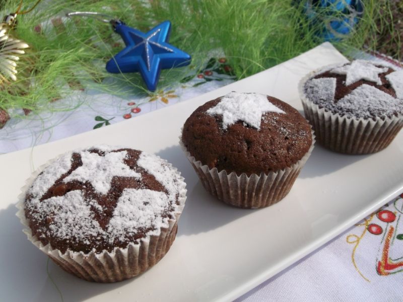 Muffinki piernikowe z orzechami Muffinki piernikowe z orzechami