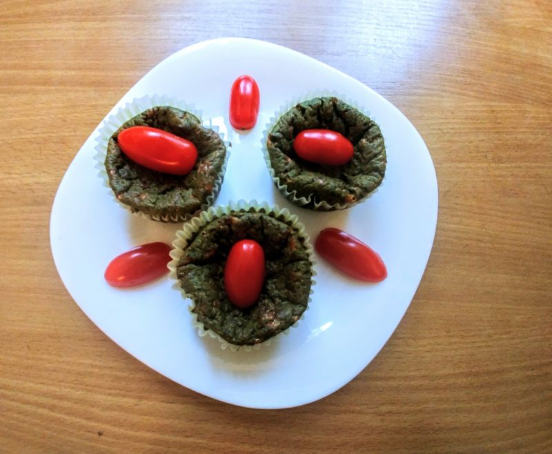 Muffinki szpinakowe Muffinki szpinakowe