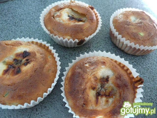 Muffinki z bananem i cukinią wg elfi Muffinki z bananem i cukinią wg elfi