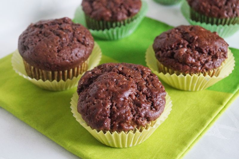 Muffinki z bananem i marchewką