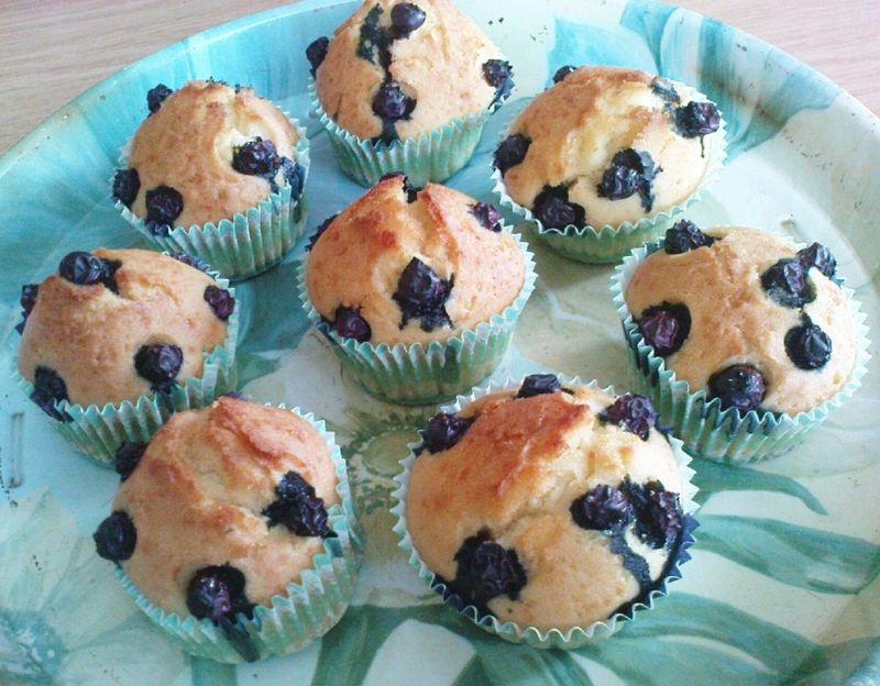 Muffinki z borówkami Muffinki z borówkami
