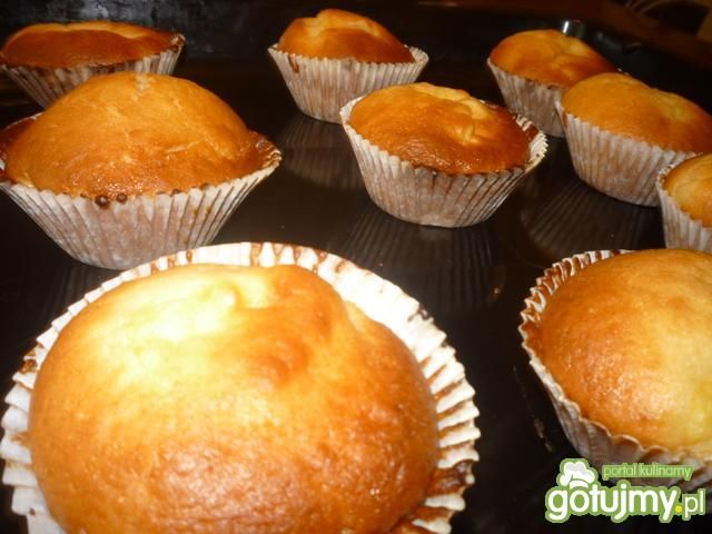 Muffinki z budyniem  Muffinki z budyniem