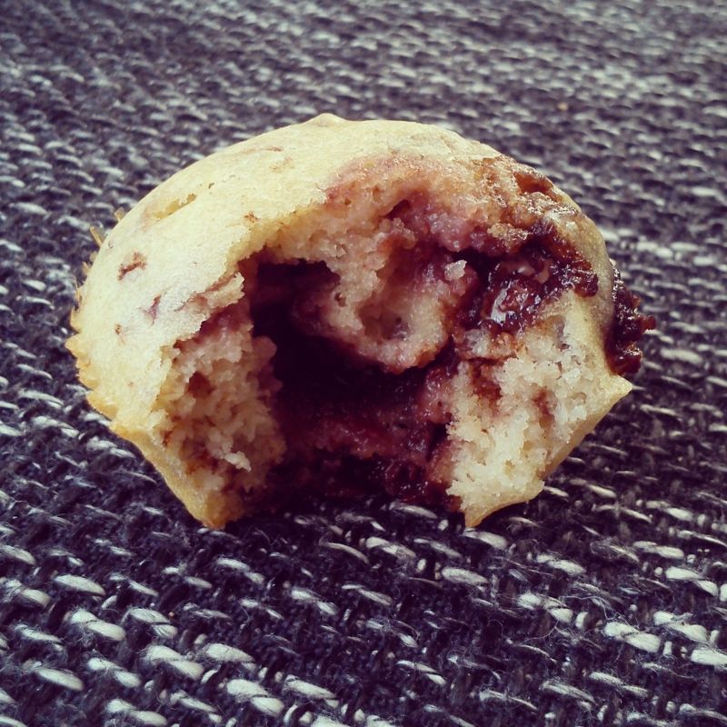 Muffinki z czekoladą i malinami 