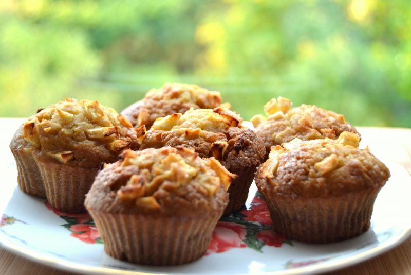 Muffinki z dynią i jabłkami