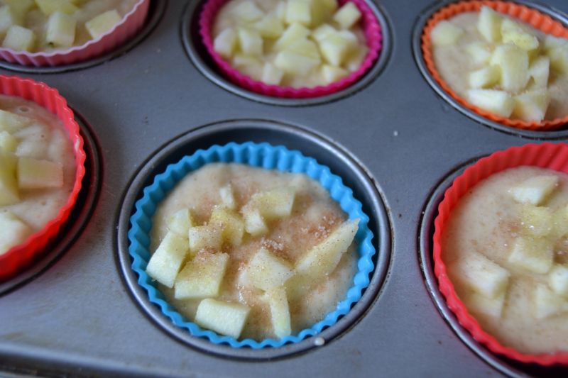 Muffinki z dynią i jabłkami