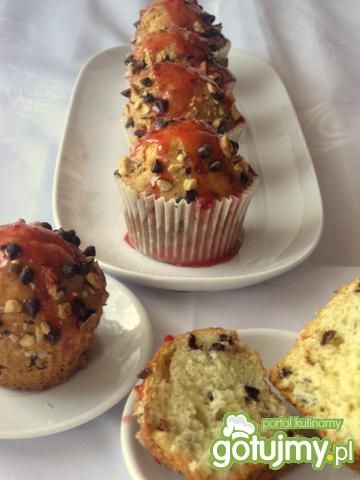 Muffinki z groszkami czekoladowymi  Muffinki z groszkami czekoladowymi