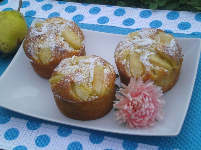 Muffinki z gruszkami Muffinki z gruszkami