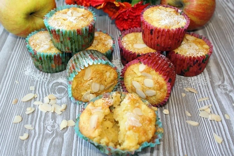 Muffinki z jabłkami i olejem kokosowym Muffinki z jabłkami i olejem kokosowym
