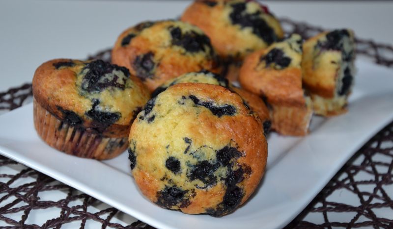 Muffinki z jagodami Muffinki z jagodami