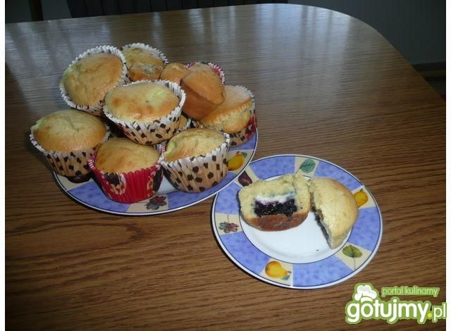 Muffinki z jagodami 5 Muffinki z jagodami 5