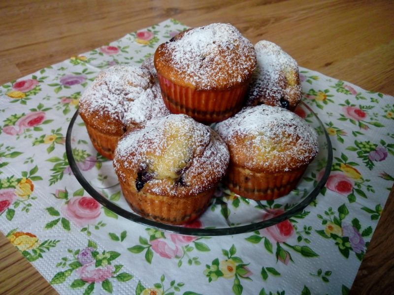 Muffinki z jagodami