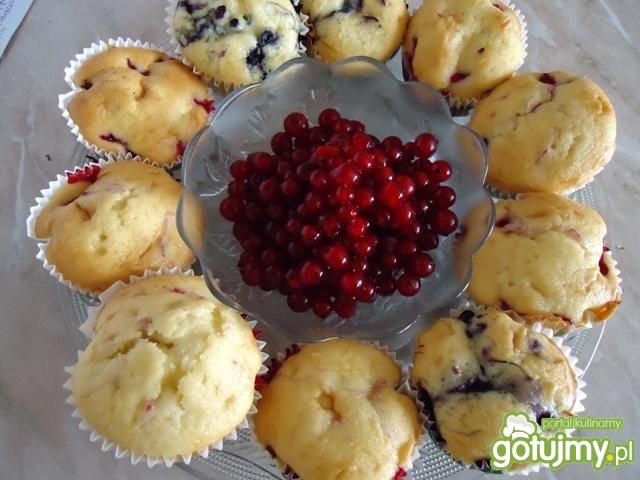 Muffinki z jagodami i porzeczkami Muffinki z jagodami i porzeczkami
