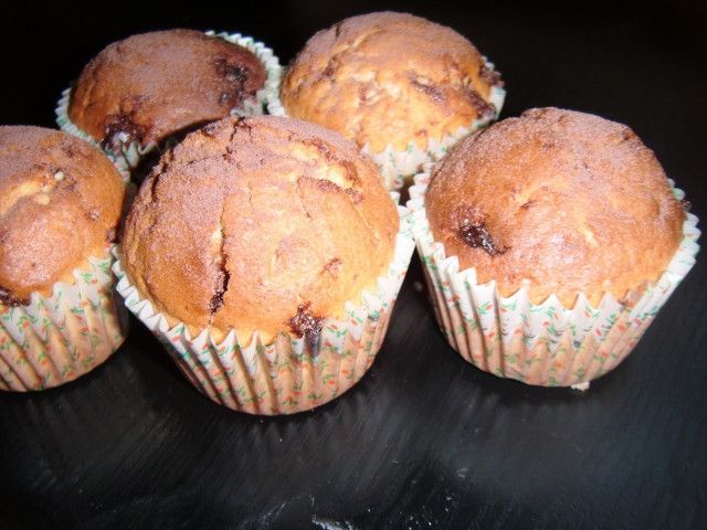 Muffinki z kawałkami czekolady