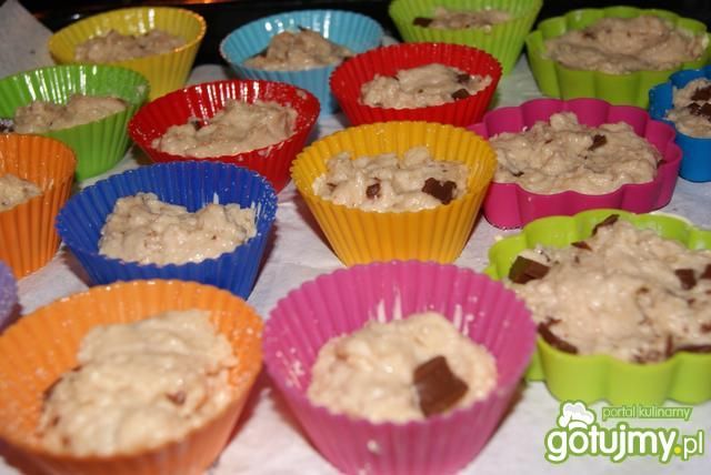 Muffinki z kawałkami czekolady 3