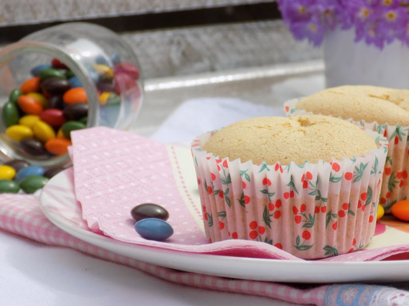 Muffinki z lentilkami 