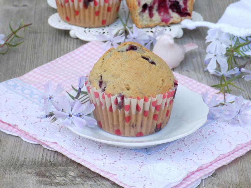 Muffinki z makiem i jagodami kamczackimi Muffinki z makiem i jagodami kamczackimi