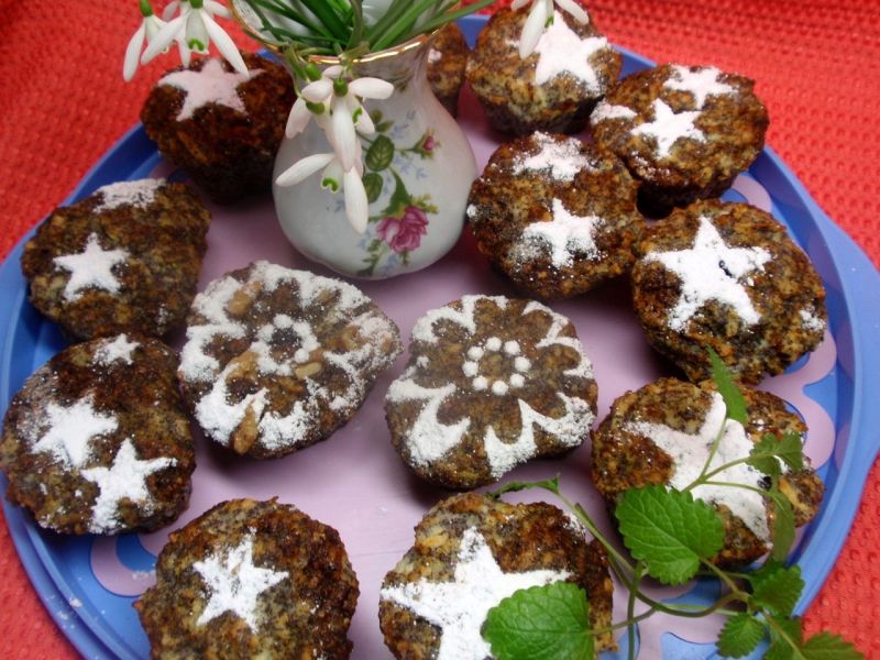 Muffinki z makiem i płatkami jaglanymi Muffinki z makiem i płatkami jaglanymi